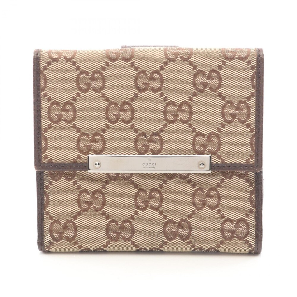 Gucci Gg Canvas Double Snap Wallet #273294G35B